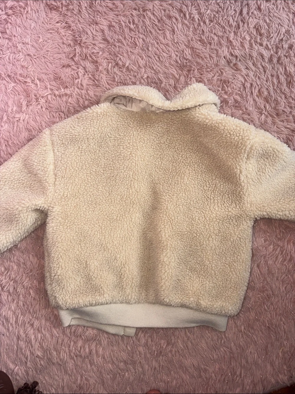 GAP Cream Teddy Sherpa Baby Jacket